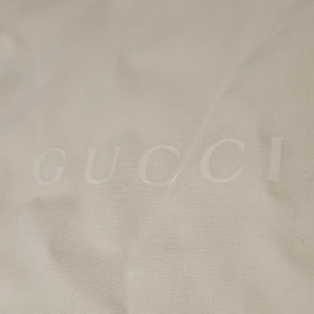 Authentic Gucci Ivory  Fabric Shoe or Purse Dust Cover with Drawstring